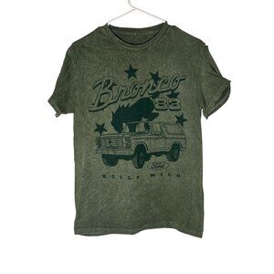 Ford Bronco '83 Retro Green Faded Unisex Tshirt Size Medium